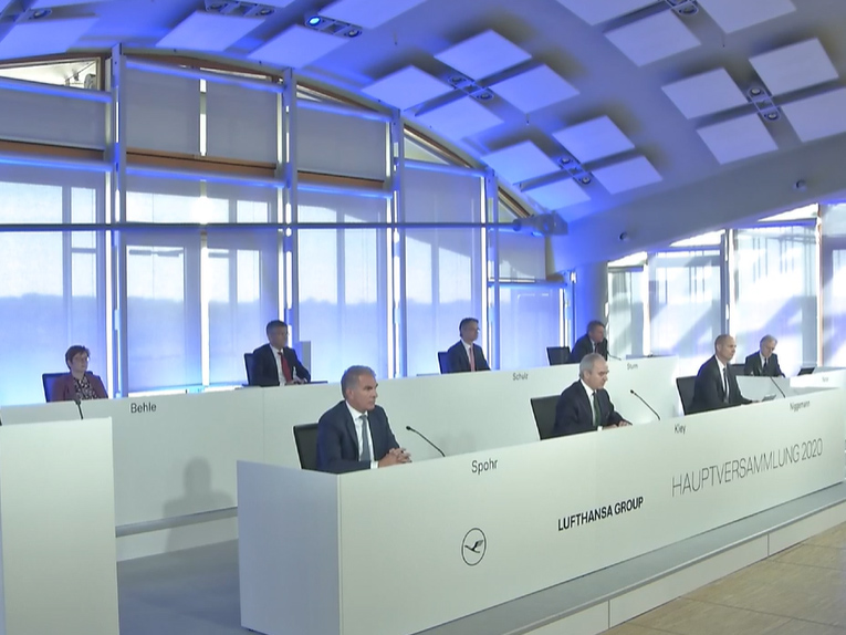 Virtuelle Hauptversammlung der Lufthansa Group